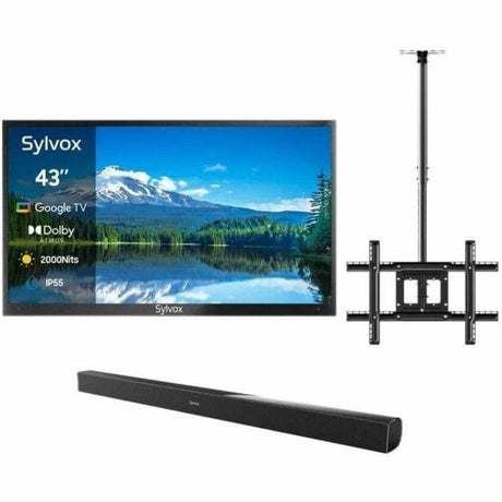 SYLVOX Pool Pro 2.0 OT43A2KHGF 43" Smart LED-LCD TV 2024 - 4K UHDTV - High Dynamic Range (HDR) - Black