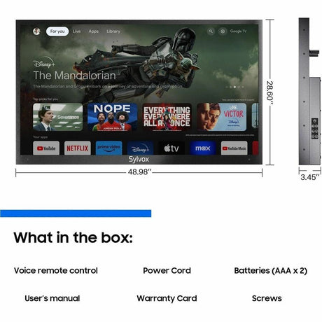 SYLVOX Deck Pro QLED 2.0 OQ55A2KHGD 55" Smart LED-LCD TV 2024 - 4K UHDTV - High Dynamic Range (HDR)