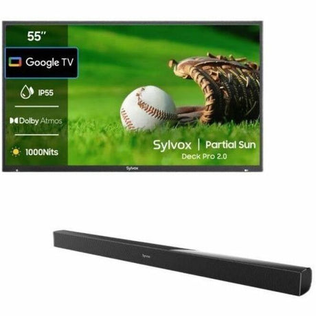 SYLVOX Deck Pro 2.0 OT55A2KHGD 55" Smart LED-LCD TV 2024 - 4K UHDTV - High Dynamic Range (HDR) - Black