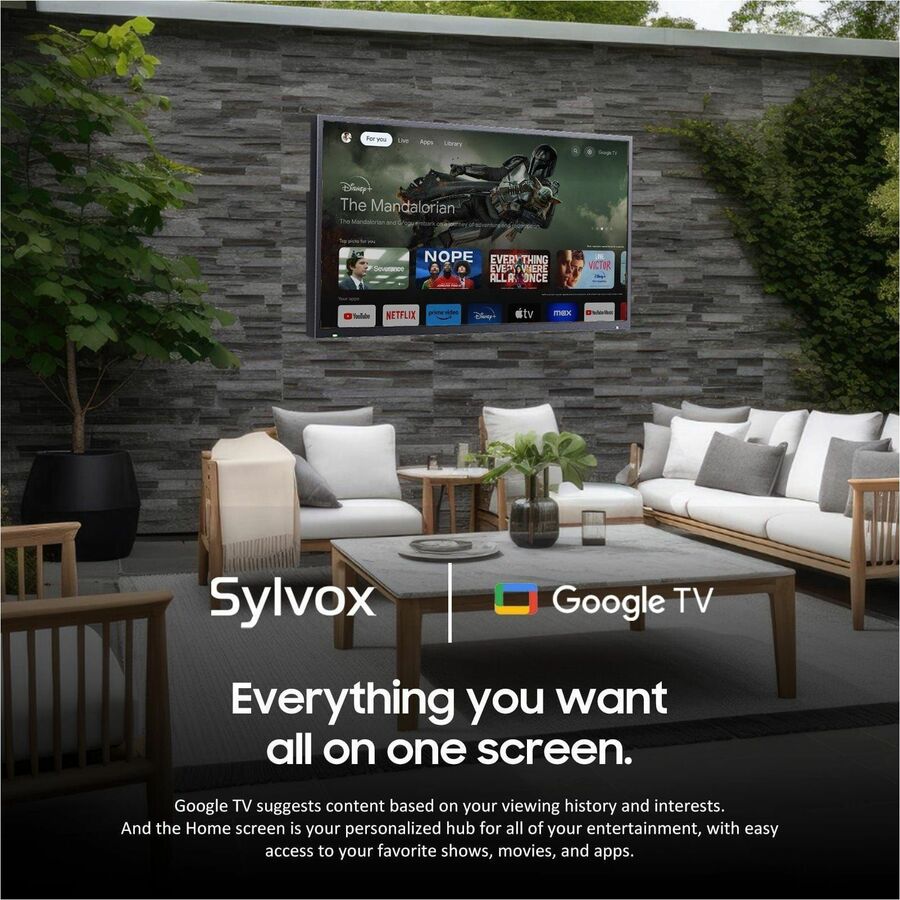 SYLVOX Deck Pro 2.0 OT65A2KHGD 65" Smart LED-LCD TV 2024 - 4K UHDTV - High Dynamic Range (HDR) - Black