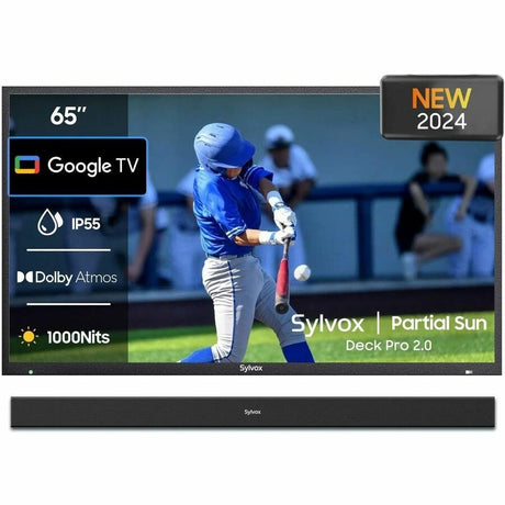 SYLVOX Deck Pro 2.0 OT75A2KHGD 75" Smart LED-LCD TV 2024 - 4K UHDTV - High Dynamic Range (HDR) - Black