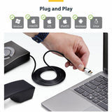 StarTech.com USB-C to RJ9 Adapter for Office Phone Handset or Wired/Wireless Headset, Use Landline Hardware, 6ft (1.8m), Laptop/Desktop