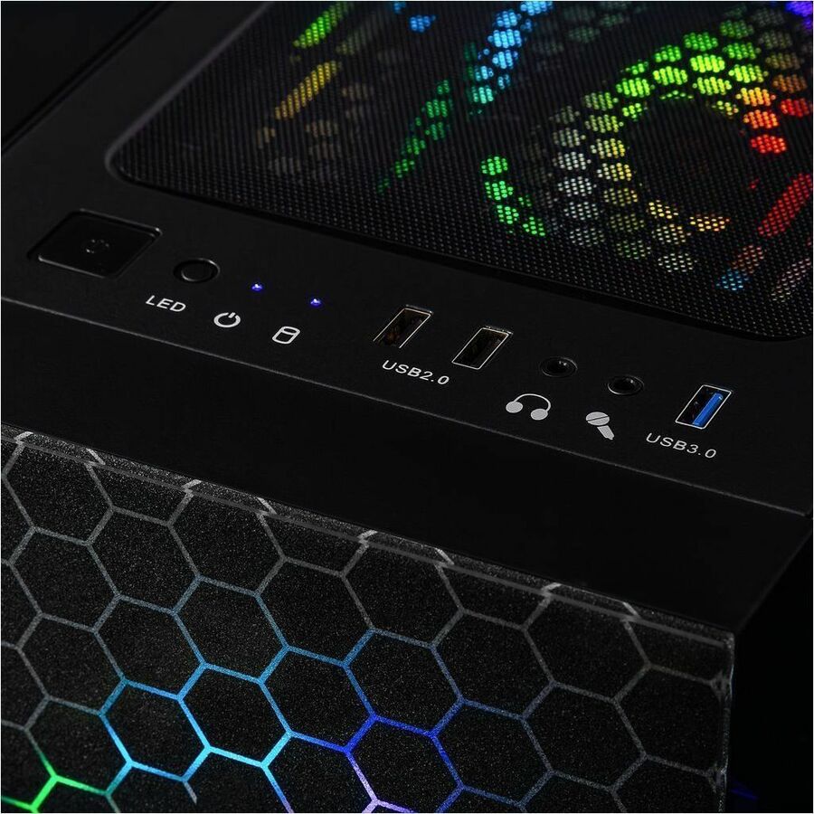 CLX SET TGMSETRTA5500BM Gaming Desktop Computer - AMD Ryzen 5 8400F - 32 GB - 2 TB PCI Express NVMe SSD - Mini-tower - Black