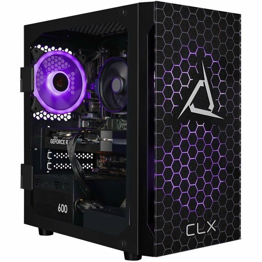 CLX SET TGMSETRTA5500BM Gaming Desktop Computer - AMD Ryzen 5 8400F - 32 GB - 2 TB PCI Express NVMe SSD - Mini-tower - Black