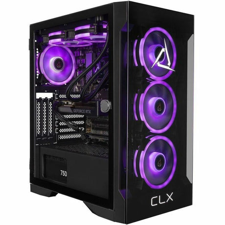 CLX SET TGMSETRTA5504BM Gaming Desktop Computer - AMD Ryzen 7 9700X - 32 GB - 2 TB PCI Express NVMe SSD - Mid-tower - Black