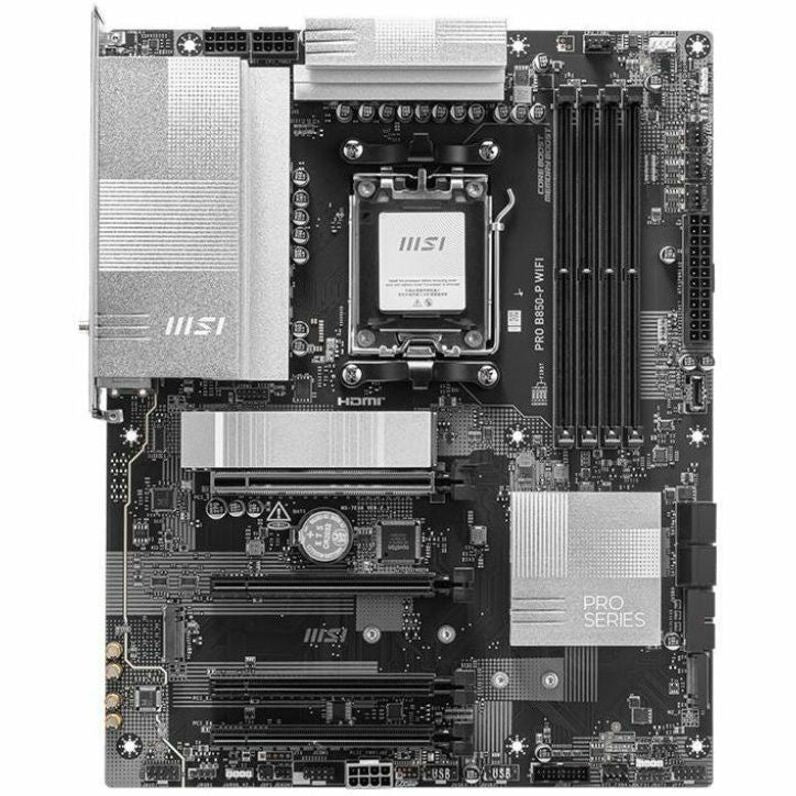 MSI Pro B850M-A WIFI Gaming Desktop Motherboard - AMD B850 Chipset - Socket AM5 - Micro ATX