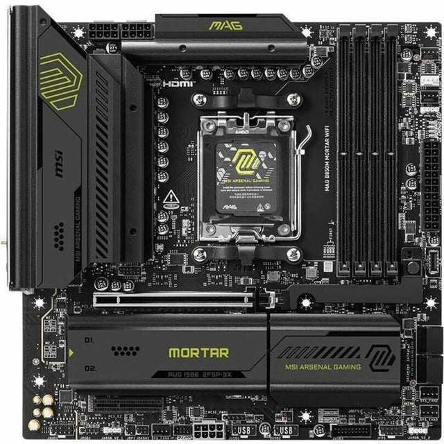 MSI MAG B850M MORTAR WIFI Gaming Desktop Motherboard - AMD B850 Chipset - Socket AM5 - Micro ATX