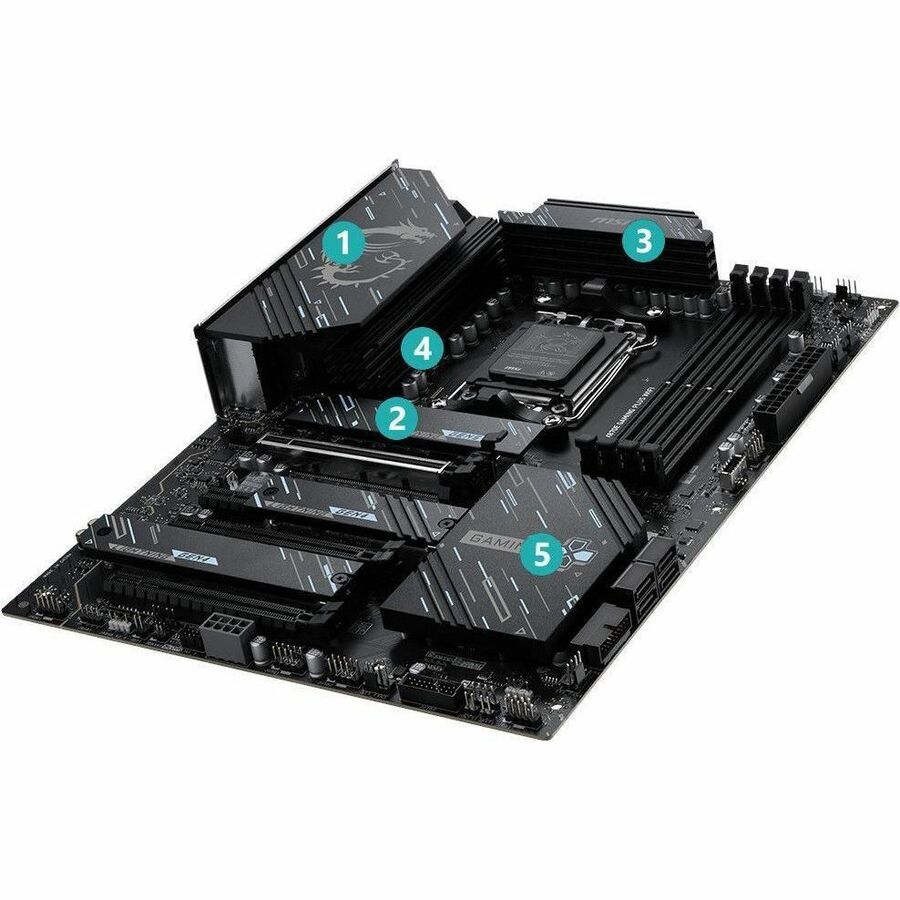 MSI X870E GAMING PLUS WIFI Gaming Desktop Motherboard - AMD X870E Chipset - Socket AM5 - ATX