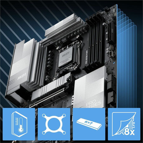 MSI PRO X870E-P WIFI Gaming Desktop Motherboard - AMD X870E Chipset - Socket AM5 - ATX