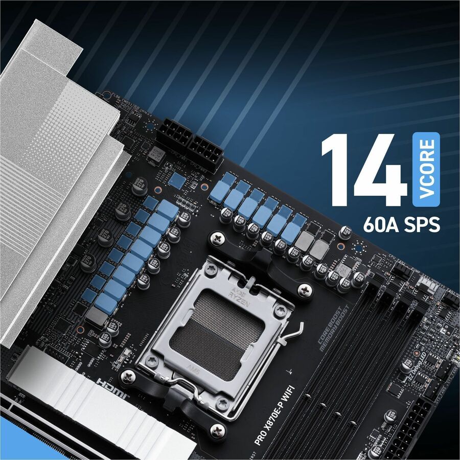 MSI PRO X870E-P WIFI Gaming Desktop Motherboard - AMD X870E Chipset - Socket AM5 - ATX