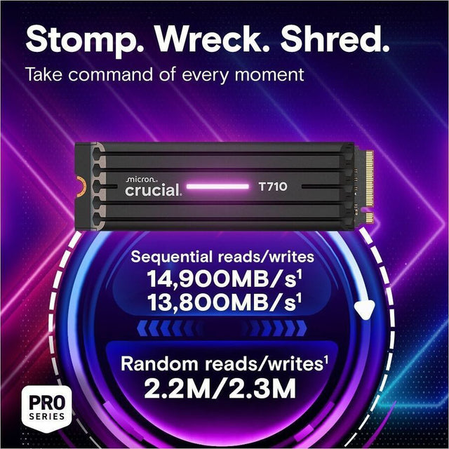 Crucial T710 4 TB Solid State Drive - M.2 2280 Internal - PCI Express NVMe (PCI Express NVMe 5.0)