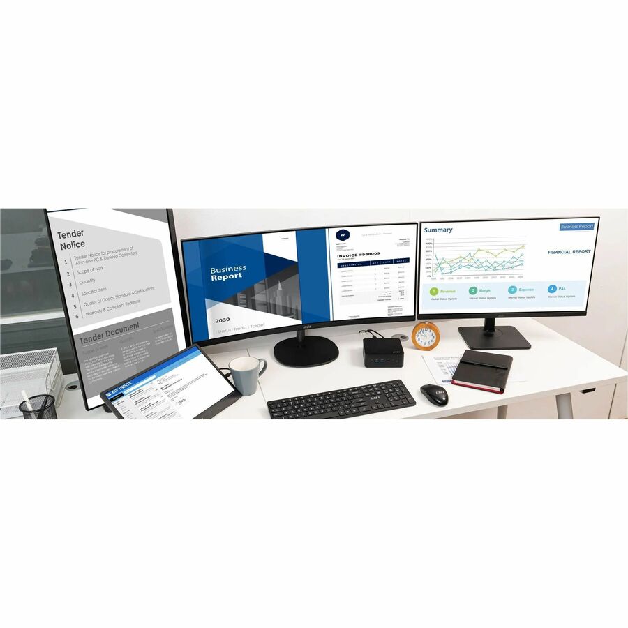 MSI Cubi NUC 1M CUBI NUC 1MG-276BUS Barebone System - Mini PC - Intel Core 5 120U 1.40 GHz Deca-core (10 Core)