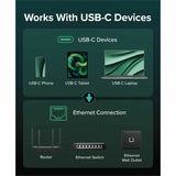 Plugable USB C to Ethernet Cable: USBC to RJ45 Ethernet Cord, Directly Connected LAN Gigabit Network Adapter