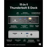 Plugable Thunderbolt 5 Dock - 140W Power Delivery, Up to Dual 6K@60Hz for Mac, Up to Dual 8K for Windows