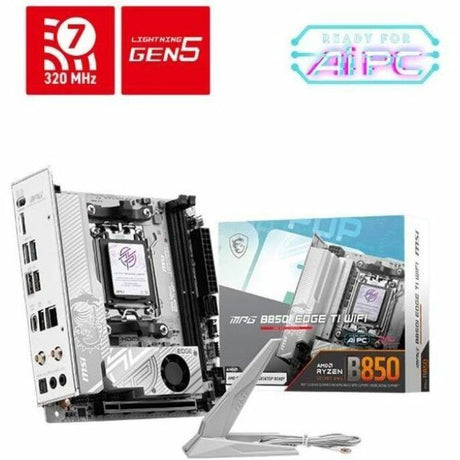MSI MPG B850I EDGE TI WIFI Gaming Desktop Motherboard - AMD B850 Chipset - Socket AM5 - Mini ITX