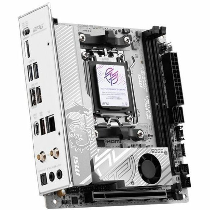MSI MPG B850I EDGE TI WIFI Gaming Desktop Motherboard - AMD B850 Chipset - Socket AM5 - Mini ITX