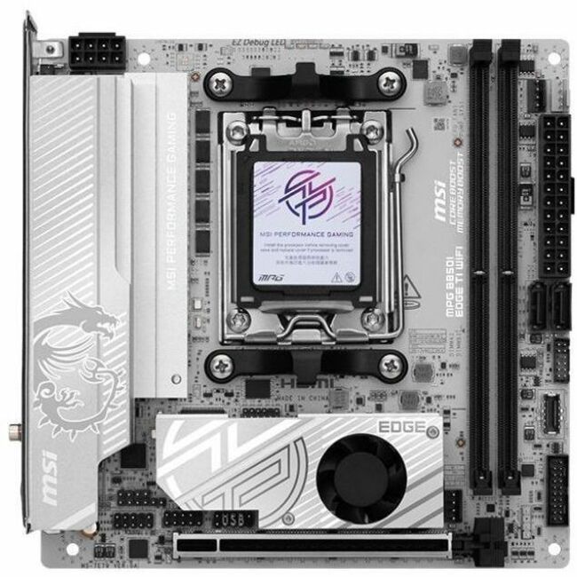 MSI MPG B850I EDGE TI WIFI Gaming Desktop Motherboard - AMD B850 Chipset - Socket AM5 - Mini ITX