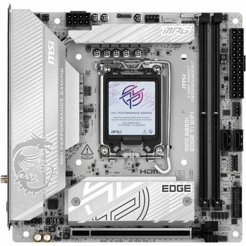 MSI MPG MPG B860I EDGE TI WIFI Gaming Desktop Motherboard - Intel B860 Chipset - Socket LGA-1851 - Mini ITX