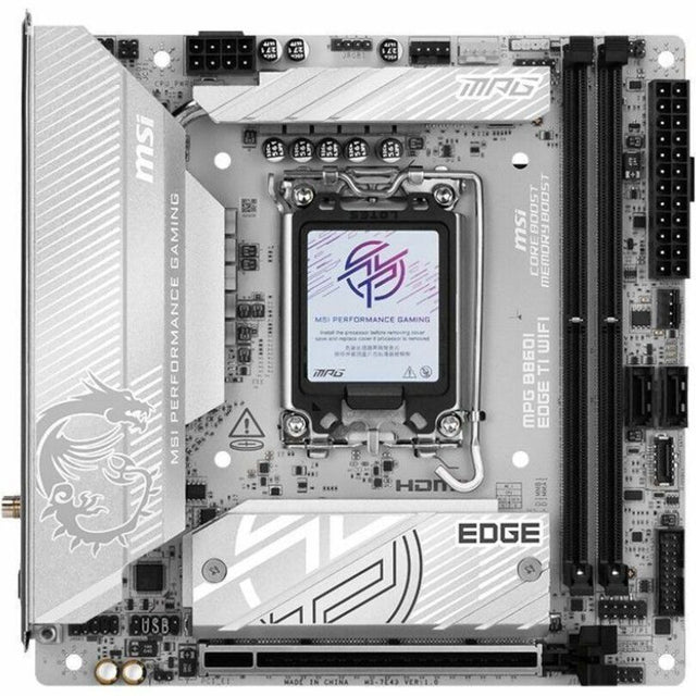 MSI MPG MPG B860I EDGE TI WIFI Gaming Desktop Motherboard - Intel B860 Chipset - Socket LGA-1851 - Mini ITX