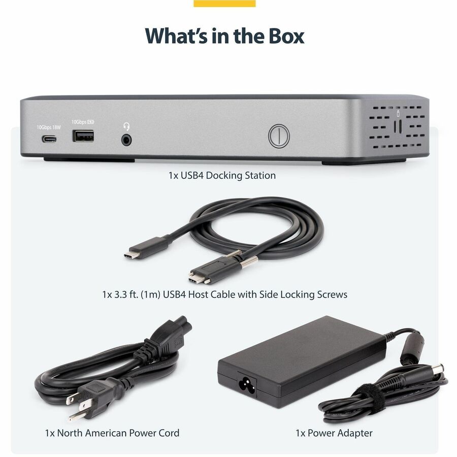 3x Monitor USB4 Dock, 100W PD