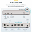 3x Monitor USB4 Dock, 100W PD