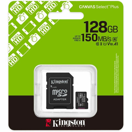 Kingston Canvas Select Plus 128 GB Class 10/UHS-I (U1) V10 microSDXC - 1