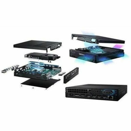 Lenovo ThinkCentre M90q Gen 6 13AC001TUS Desktop Computer - Intel Core Ultra 5 235 - 32 GB - 512 GB PCI Express NVMe 4.0 x4 SSD - Tiny - Black