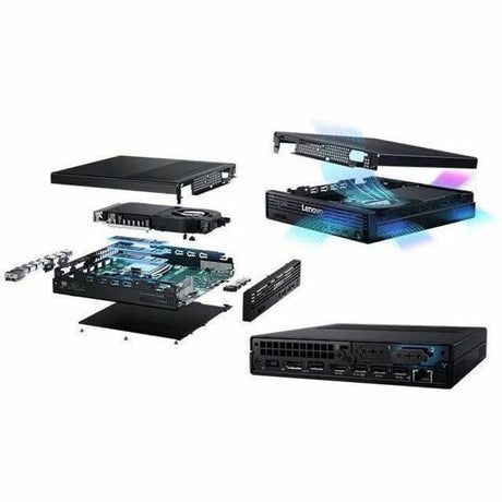 Lenovo ThinkCentre M90q Gen 6 13AC0021US Desktop Computer - Intel Core Ultra 7 265 - 32 GB - 512 GB PCI Express NVMe 4.0 x4 SSD - Tiny - Black