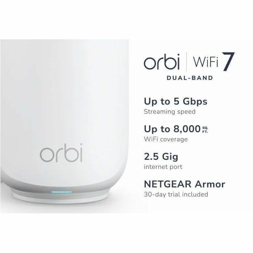 Netgear Orbi Wi-Fi 7 IEEE 802.11be Ethernet Wireless Router