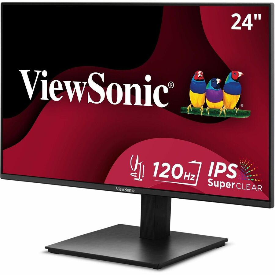 Viewsonic VA2448-MHJ 24 Inch IPS 1080p Monitor with 120Hz, Advanced Ergonomics, Eye Care, HDMI, and VGA Inputs for Home and Office