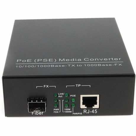 AddOn 10/100/1000Base-TX(RJ-45) to Open SFP Port POE Media Converter
