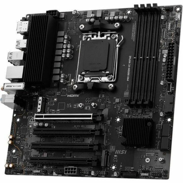 MSI Pro PRO B850M-VC WIFI6E Gaming Desktop Motherboard - AMD B850 Chipset - Socket AM5 - Micro ATX