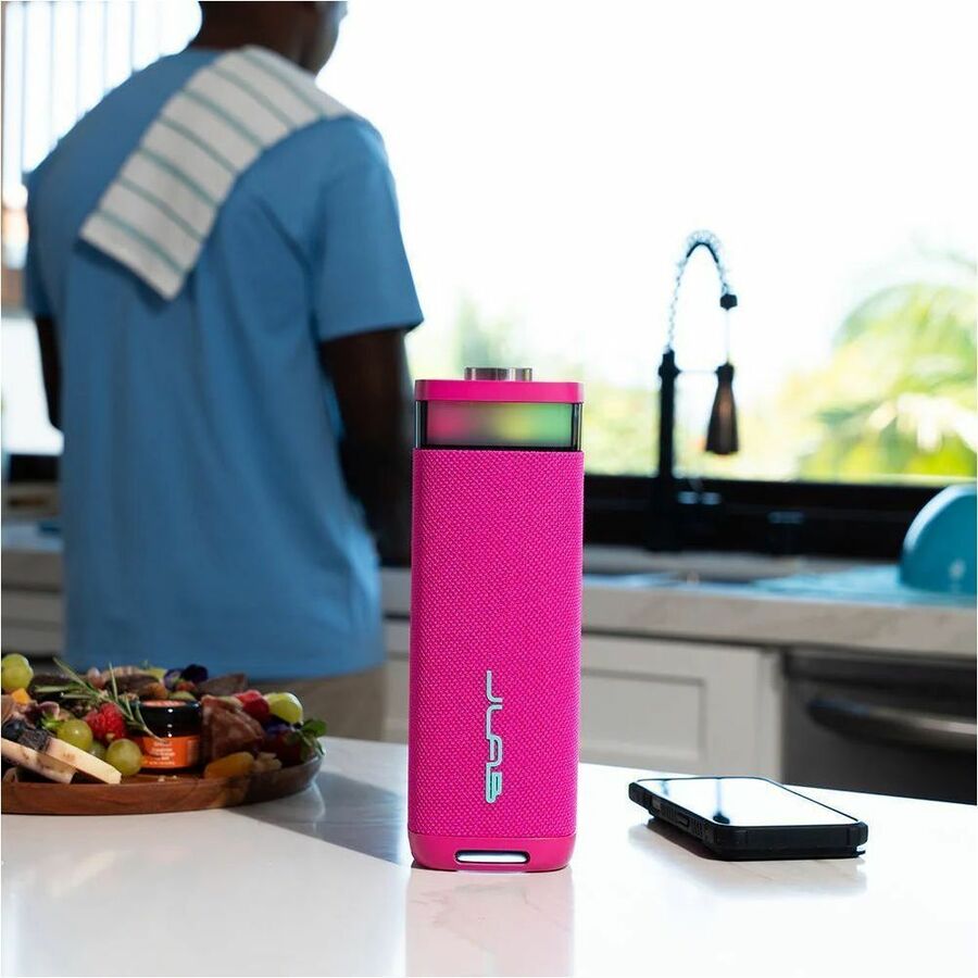 JLab JBuds Party Portable Bluetooth Speaker System - 30 W RMS - Pink