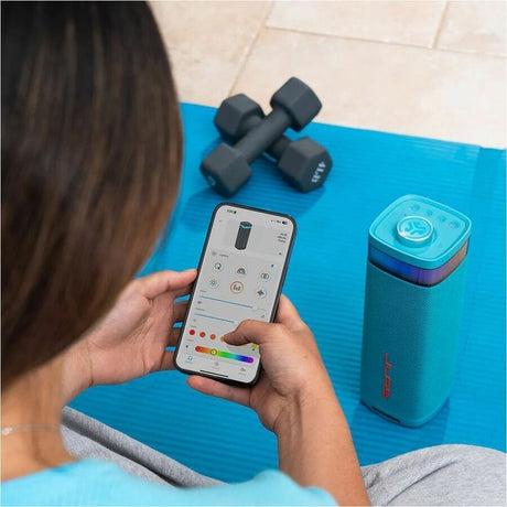 JLab JBuds Party Portable Bluetooth Speaker System - 30 W RMS - Cyan