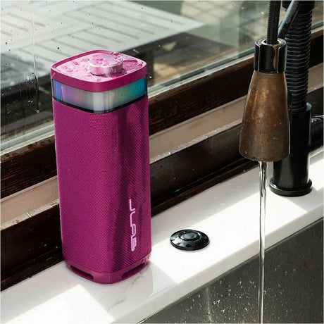 JLab JBuds Party Portable Bluetooth Speaker System - 30 W RMS - Mulberry