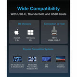 Plugable Thunderbolt 4 Dock for M4 MacBook Air & Pro: 100W Charging Driverless Laptop Docking Station