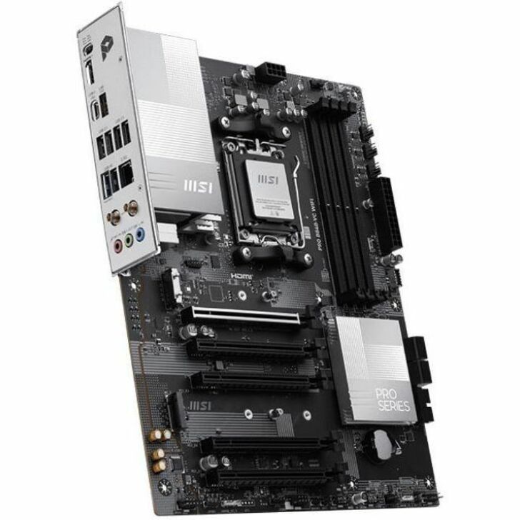MSI Pro B840-VC WIFI Gaming Desktop Motherboard - AMD B840 Chipset - Socket AM5 - ATX