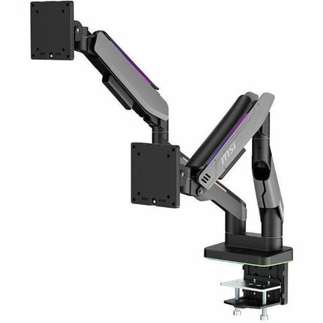 MSI Mounting Arm for Monitor, Flat Panel Mount, Curved Screen Display, Display - Matte Black, Painted Gray