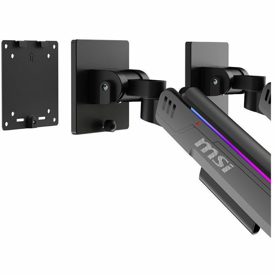 MSI Mounting Arm for Monitor, Flat Panel Mount, Curved Screen Display, Display - Matte Black, Painted Gray