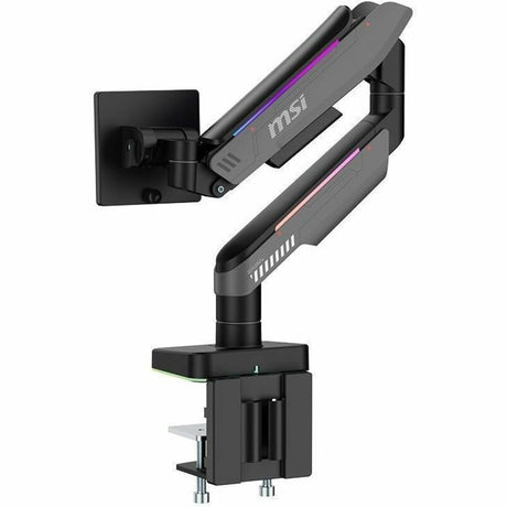 MSI Mounting Arm for Monitor, Display - Matte Black, Painted Gray - Horizontal