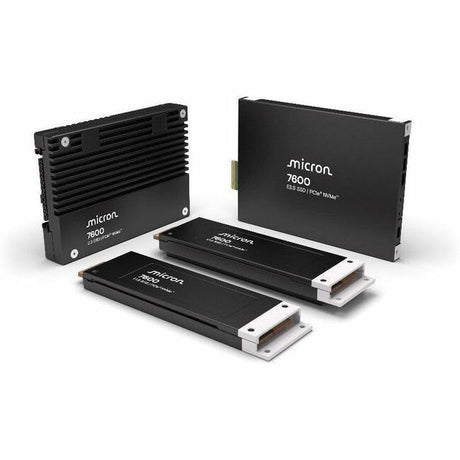 Micron 7600 MAX 3.20 TB Solid State Drive - E3.S (7.5 mm) Internal - PCI Express NVMe (PCI Express NVMe 5.0 x4) - Mixed Use - TAA Compliant