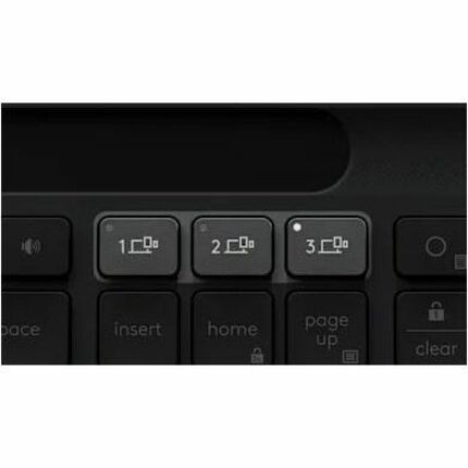Logitech Signature Slim Solar+ K980 for Business, Wireless Keyboard, Quiet Typing, Secure Receiver, Bluetooth, Windows, Mac - Graphite