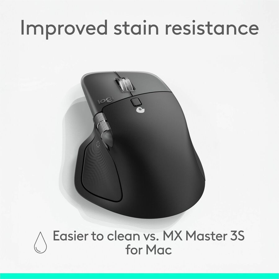Logitech MX Master 4 for Mac, Ergonomic Bluetooth Mouse with Advanced Performance Haptic Feedback, Ultra-Fast Scrolling, USB-C Charging, MacOS, iPadOS, Windows - space black