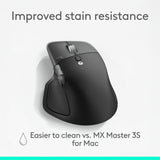 Logitech MX Master 4 for Mac, Ergonomic Bluetooth Mouse with Advanced Performance Haptic Feedback, Ultra-Fast Scrolling, USB-C Charging, MacOS, iPadOS, Windows - space black