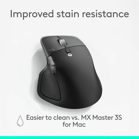 Logitech MX Master 4 for Mac, Ergonomic Bluetooth Mouse with Advanced Performance Haptic Feedback, Ultra-Fast Scrolling, USB-C Charging, MacOS, iPadOS, Windows - space black