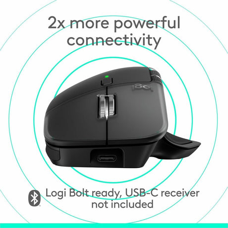 Logitech MX Master 4 for Mac, Ergonomic Bluetooth Mouse with Advanced Performance Haptic Feedback, Ultra-Fast Scrolling, USB-C Charging, MacOS, iPadOS, Windows - space black