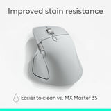 Logitech MX Master 4, Ergonomic Wireless Mouse with Advanced Performance Haptic Feedback, Ultra-Fast Scrolling, USB-C Charging, Bluetooth, Windows, MacOS - pale gray