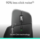 Logitech MX Master 4 for Business, Wireless Mouse with Quiet Clicks, 8K DPI, MagSpeed Scrolling, Logi Bolt Receiver, Graphite