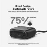 Belkin 3-Outlet Charging Station with 2 USB-A and 2 USB-C Ports 70W