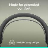 Logitech Zone Wireless 2 ES for Business - Noise-Canceling Wireless Headset with Adaptive Hybrid ANC, Microsoft Teams Certified, USB-C & USB-A, Graphite